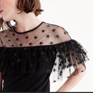 JCrew shear star top -M - NWT